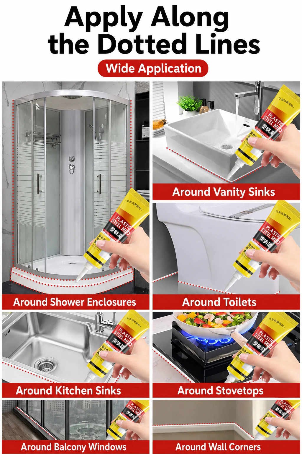 [GOLD] 5-in-1 Caulk Remover & Finishing Tool Kit - Image 17