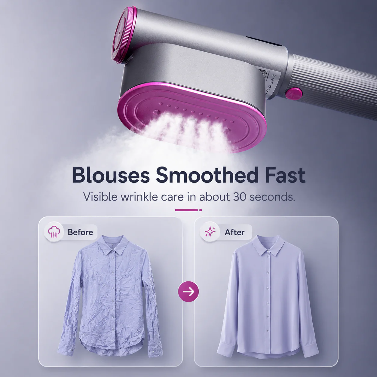 [GOLD] FlexSteam 2-in-1 Travel Steamer Iron - Image 3